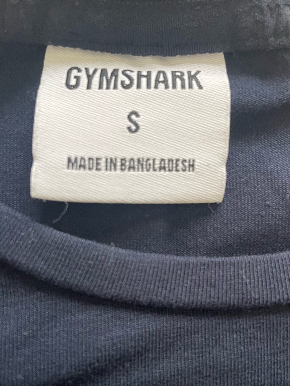 Gymshark Black Tee with Blue Logo - Picture 2 of 3